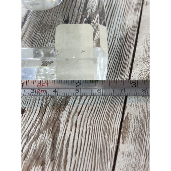 Vintage Rolf Wald Reverse Carved Acrylic Paperweight 3D Rose Lucite Flower - Picture 11 of 12